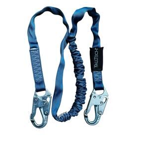 Falltech Shock Absorbing Lanyard 8259 6ft Max 310 Lbs Blue NEW